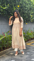 ZD Onam brocade with panel cut dress