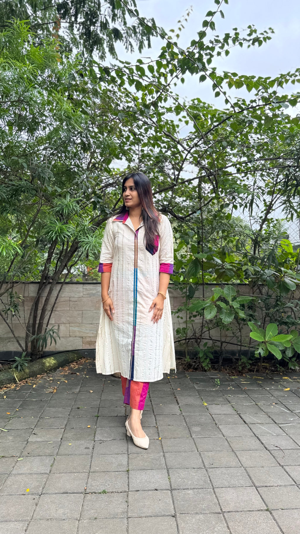ZD Onam madras check Cordset