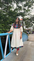 ZD pleated madras check top