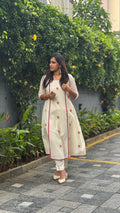 ZD Onam 26 off white floral lace dress